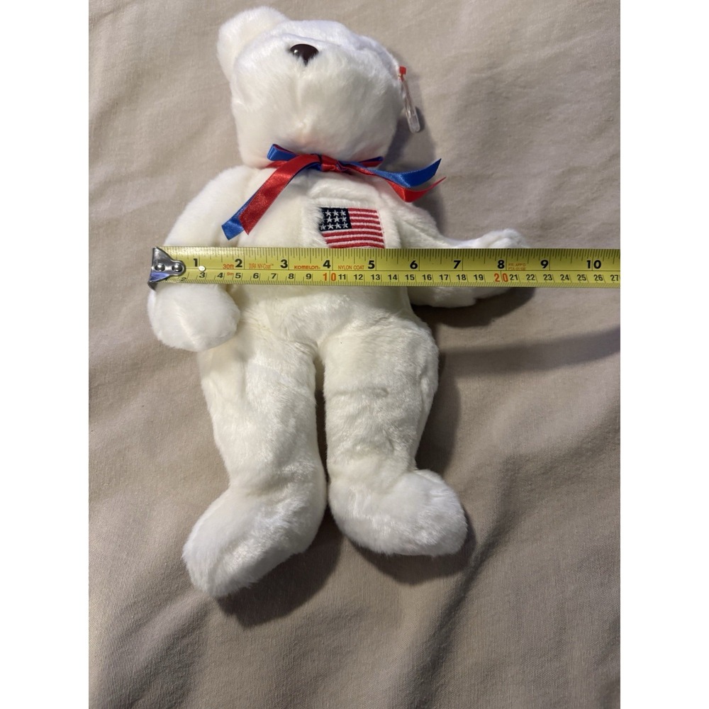 2000 Ty Beanie Buddy "Libearty" Retired Patriotic Bear BB3 - Picture 4 of 10
